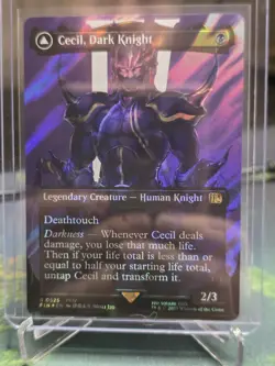 Cecil, Dark Knight (Borderless) (Surge Foil) Final Fantasy Foil - Image 1