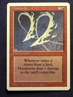 Manabarbs - 1994 Magic the Gathering MTG Revised Edition - Free Shipping! - Image 1