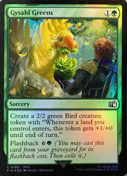 Gysahl Greens FOIL, Magic the Gathering, Final Fantasy [FIN] - Image 1