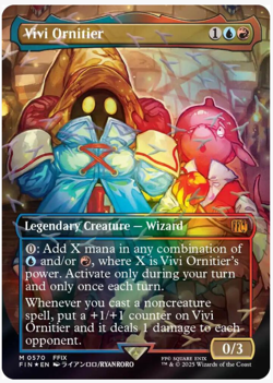 Vivi Ornitier Borderless Chocobo Track FOIL MTG Final Fantasy Nm/M - Image 1