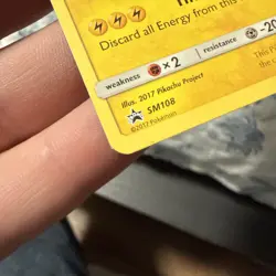 Pokemon TCG Ash's Pikachu TCG SM108 2017 Promo 'I Choose You' new never played✨ - Image 3