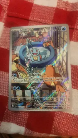 Pokemon Squirtle Holo Illustration TCG Card Stellar Crown 148/142 - Image 1