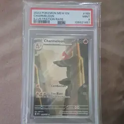 Pokemon Charmeleon 169/165 Scarlet & Violet Illustration Rare Holo PSA 9 Eng - Image 1