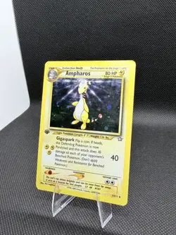 Ampharos 1st Edition Holo 1/111 – Neo Revelation – D (Poor) Condition – Pokemon - Image 2