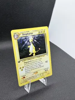 Ampharos 1st Edition Holo 1/111 – Neo Revelation – D (Poor) Condition – Pokemon - Image 3