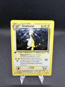 Ampharos 1st Edition Holo 1/111 – Neo Revelation – D (Poor) Condition – Pokemon - Image 4