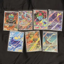 Pokemon Full Art Lot Marshadow 146/132 + Ivysaur 134/132 + 5 others - Image 1
