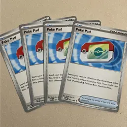 [4x - Playset] Pokemon Card Lot: Poke Pad - Item - UC (081/088) Perfect Order NM - Image 1
