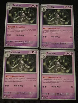 4x Dusclops 036/131 x4 - Prismatic Evolutions - Pokemon TCG - Playset - Image 1