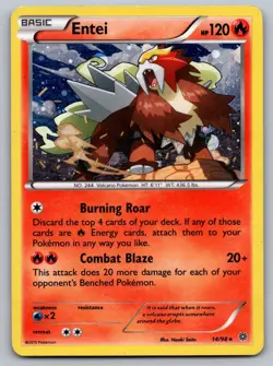 Entei 14/98 Ancient Origins Pokemon Moderately Played - Image 1