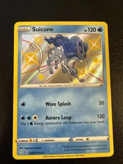 Pokemon TCG Suicune Holo Rare Shining Fates Baby Shiny Vault SV022/SV122 - Image 1