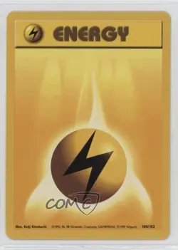 Lightning Energy Pokemon Base Set #100 1999 - Image 1