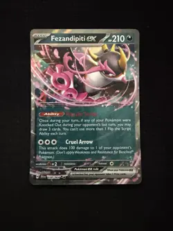 Pokemon SFA 038/064 Shrouded Fable Fezandipiti ex - NM+ - Image 1