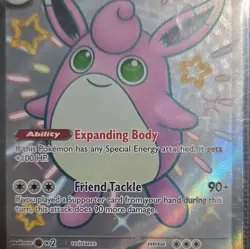 Pokemon TCG Wigglytuff ex SV: Paldean Fates Holo Shiny Ultra Rare 222/091 - Image 1
