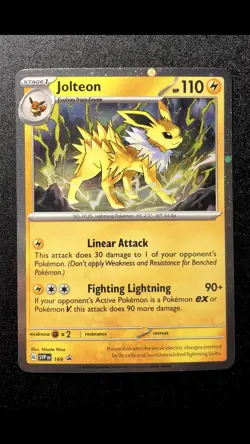 Jolteon Black Star Promo 169 Cosmos Holo Scarlet & Violet English Pokemon Card - Image 1