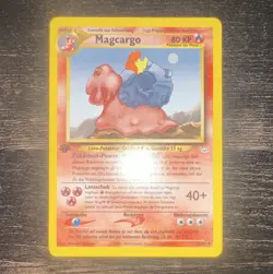 Nintendo Pokemon TCG Magcargo Neo Revelation 33/64 Uncommon 80 HP German - Image 1