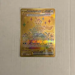 Pokemon TCG Terapagos EX 180/131 Prismatic Evolutions Hyper Rare Gold. Pk001896 - Image 1