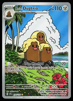 Alolan Dugtrio 208/191 Holo Illustration Rare Surging Sparks Pokemon Card - Image 1