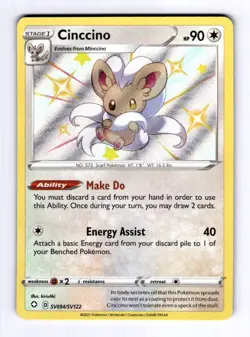 Cinccino Shining Fates: Shiny Vault #SV094 (2020) Holo NM Pokemon - Image 1