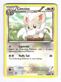 Cinccino Emerging Powers #85 (2011) Uncommon NM Pokemon - Image 1