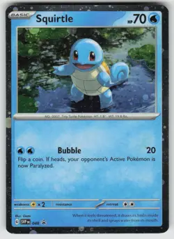 Squirtle (Cosmos Holo) 048 Holo Promo Scarlet & Violet Promo Pokemon Holo NM - Image 1
