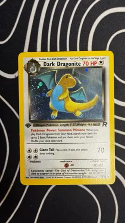 Dark Dragonite 1st Edition 5/82 Team Rocket (2000) HOLO Pokemon Rare!!! - Image 1
