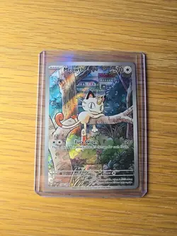 Meowth 106/094 Illustration Rare Phantasmal Flames English Pokemon IR - Image 1