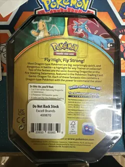 Pokemon TCG 2019 Salamence Tin with 3 Booster Packs - New & Factory Sealed 820650809859 - Image 2