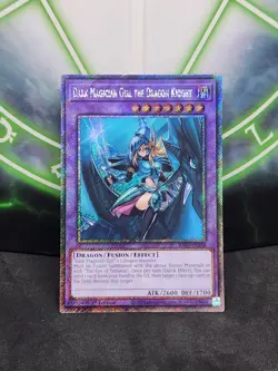 Yugioh Dark Magician Girl The Dragon Knight RA03-EN258 Platinum Secret 1st Ed NM - Image 1