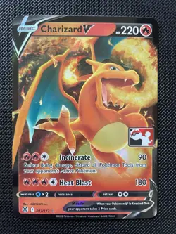 Charizard V 017/172 Holo Pokemon Play! Prize Pack Series 2 Stamped Card NM - Image 1