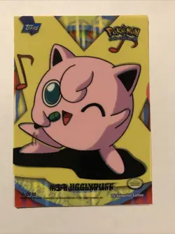 Topps Pokemon 2000 Jigglypuff Puzzle 6 of 10, TV Animation Edition Sticker Card - Image 1