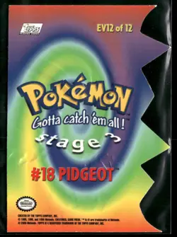 Pidgeot #160 Topps Trading Cards Series 2 Pokemon Lightly Played - Image 2