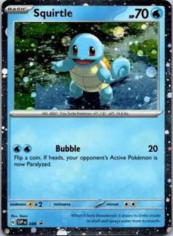 Squirtle - (Cosmos Holo) Promo SV: Scarlet & Violet Promo Cards 048 NM - Image 1