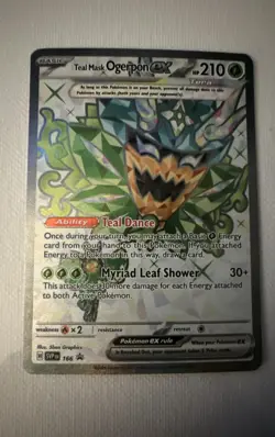 Teal Mask Ogerpon ex 166 Sv: Scarlet & Violet Promo Cards Holo - Image 1