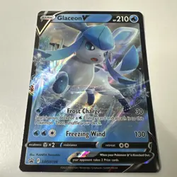 Glaceon V SWSH196 SWSH: Sword & Shield Promo Cards Holo Near Mint - Image 1