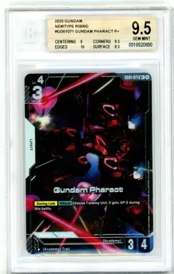 BGS GEM MINT 9.5 Gundam Pharact GD01-071 Newtype Rising - Gundam Card Game 2025 - Image 1