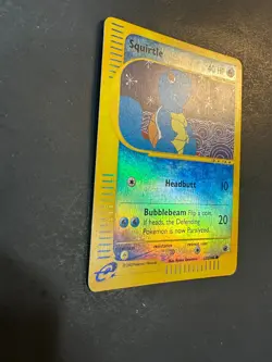 2002 Pokemon Expedition Base Set Squirtle 132 /165 Reverse Holo Foil Holographic - Image 2
