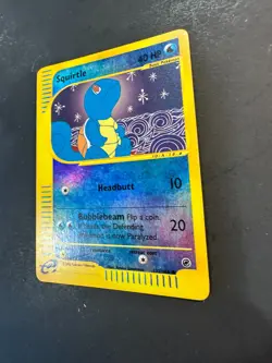 2002 Pokemon Expedition Base Set Squirtle 132 /165 Reverse Holo Foil Holographic - Image 3