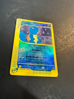2002 Pokemon Expedition Base Set Squirtle 132 /165 Reverse Holo Foil Holographic - Image 4