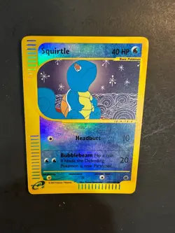 2002 Pokemon Expedition Base Set Squirtle 132 /165 Reverse Holo Foil Holographic - Image 5