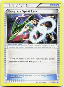 Pokemon TCG Rayquaza Spirit Link XY - Roaring Skies Uncommon 87/108 - Image 1