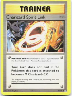 Pokemon TCG Charizard Spirit Link XY - Evolutions Uncommon 75/108 - Image 1