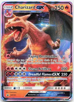 Pokemon TCG Charizard GX SM Promos Promo SM195 Holo - Image 1
