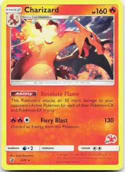 Pokemon TCG Charizard - 3/70 (#39 Stamped) Battle Academy Promo 003/070 - Image 1