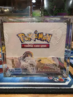 Pokemon SV02 Paldea Evolved Booster Box NEW w Acrylic Case 820650863493 - Image 1