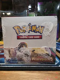 Pokemon SV02 Paldea Evolved Booster Box NEW w Acrylic Case 820650863493 - Image 2