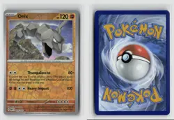 Onix #095/165 Sv Scarlet & Violet 151 Reverse Holo Pokemon TCG NM - Image 3
