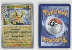 Jolteon #135/165 Sv Scarlet & Violet 151 Reverse Holo Rare Pokemon TCG NM - Image 3