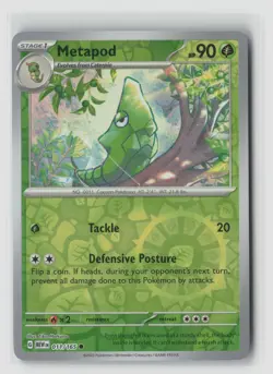 Metapod #011/165 Sv Scarlet & Violet 151 Reverse Holo Pokemon TCG NM - Image 1