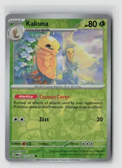 Kakuna #014/165 Sv Scarlet & Violet 151 Reverse Holo Pokemon TCG NM - Image 1